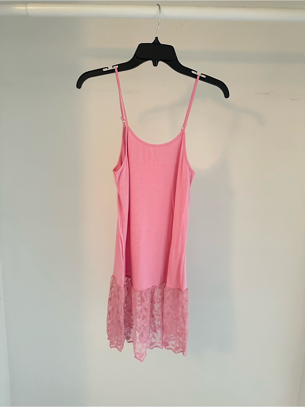 Pink Lace-Trim Slip Dress - Women's Intimates